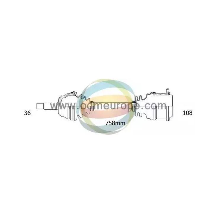 18-212530 - Drive Shaft - 18-212530