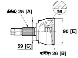 18789 - Joint Kit, drive shaft - 18789