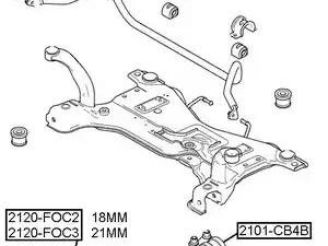 2101-CB4S - Control Arm-/Trailing Arm Bush - 2101-cb4s