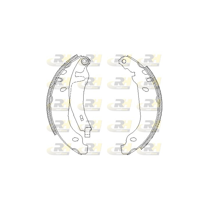 153-022Y - Brake Shoe Set - 153-022y