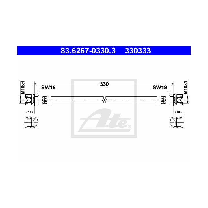 19018694 - Brake Hose - 19018694