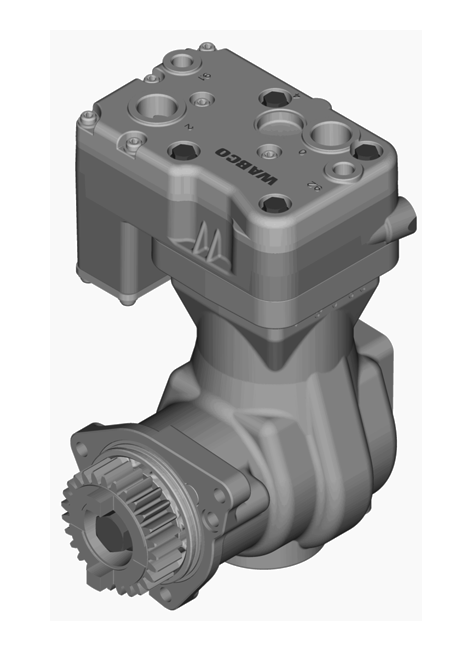 Single-Cylinder compressor, flange mounted - 912116000R