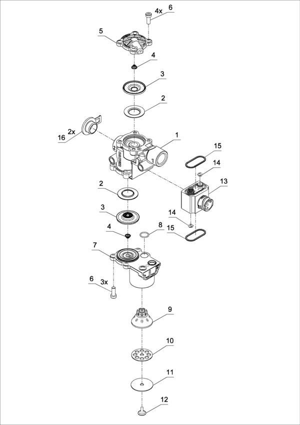 ABS Solenoid Modulator Valve - 4721950970