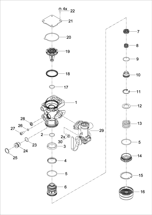 Relay Emergency Valve with LS-man - 9710020340