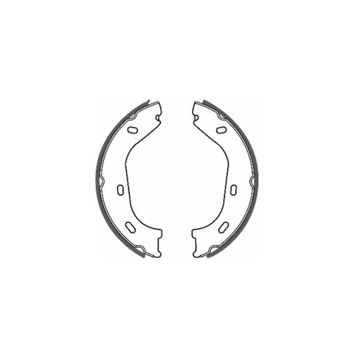 153-232 - Brake Shoe Set, parking brake - 153-232