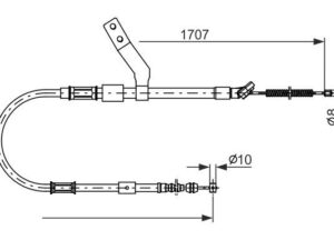 1 987 482 260 - Cable, parking brake - 1-987-482-260