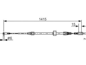 1 987 477 856 - Cable, parking brake - 1-987-477-856