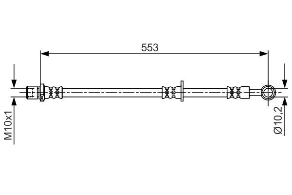 1 987 481 710 Brake Hose - 1-987-481-710