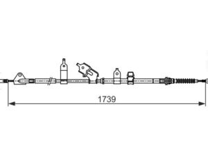 1 987 482 566 - Cable, parking brake - 1-987-482-566