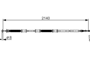 1 987 482 287 - Cable, parking brake - 1-987-482-287