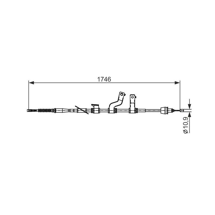 1 987 482 572 - Cable, parking brake - 1-987-482-572