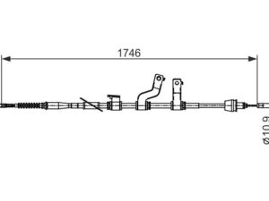 1 987 482 572 - Cable, parking brake - 1-987-482-572