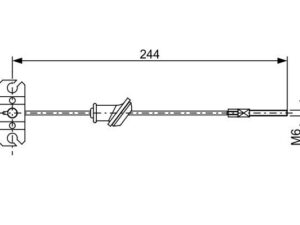 1 987 482 514 - Cable, parking brake - 1-987-482-514