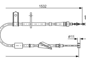 1 987 482 093 - Cable, parking brake - 1-987-482-093
