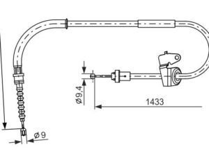 1 987 482 231 - Cable, parking brake - 1-987-482-231