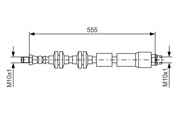 1 987 481 569 Brake Hose - 1-987-481-569