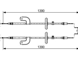 1 987 482 459 - Cable, parking brake - 1-987-482-459