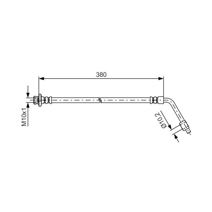 1 987 481 623 Brake Hose - 1-987-481-623