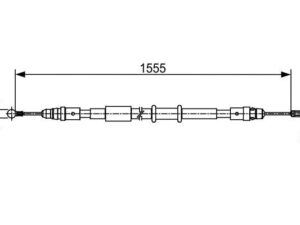 1 987 482 552 - Cable, parking brake - 1-987-482-552