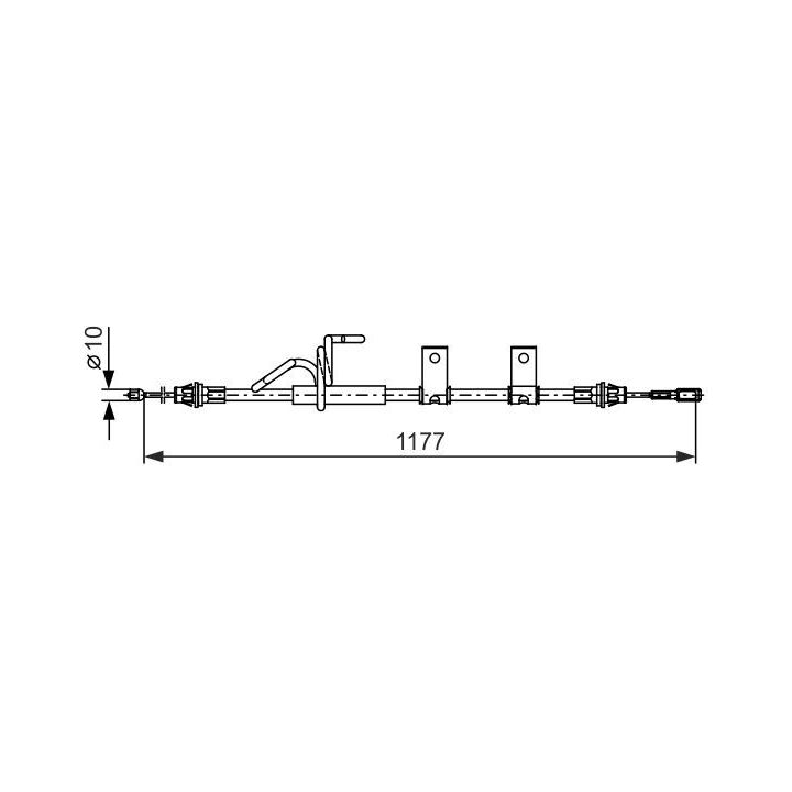 20.160B056 Cable, parking brake - 20-160b056