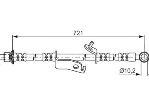 1 987 481 636 - Brake Hose - 1-987-481-636