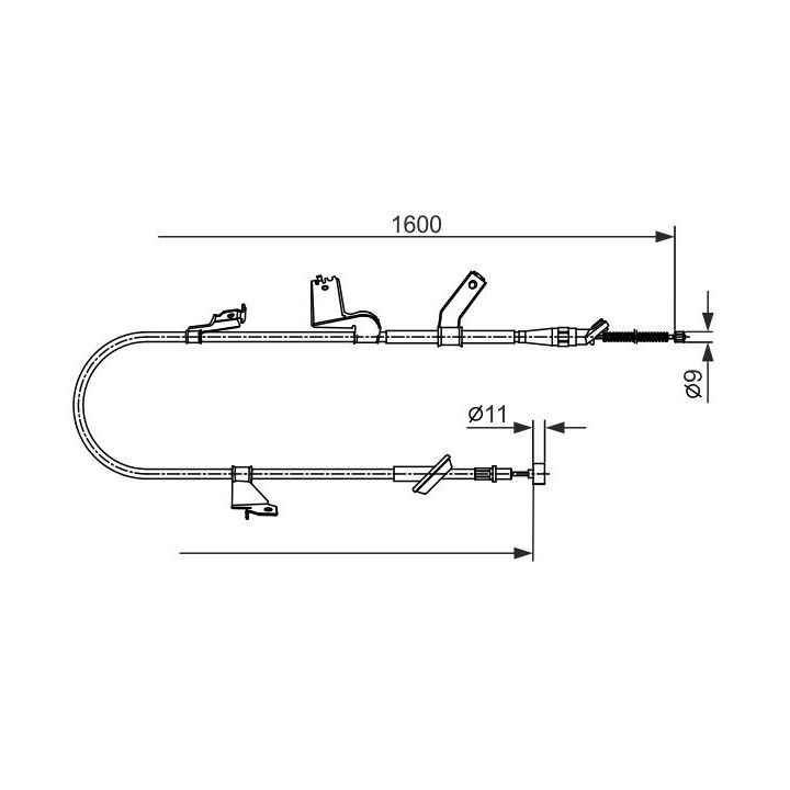 17.5130 - Cable, parking brake - 17-5130