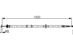1 987 482 290 - Cable, parking brake - 1-987-482-290