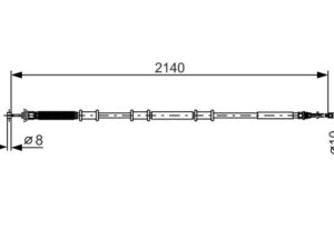 1 987 482 288 - Cable, parking brake - 1-987-482-288