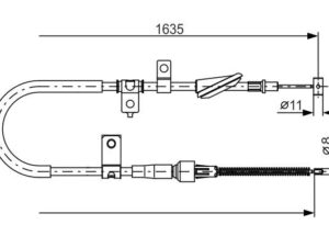 1 987 482 258 - Cable, parking brake - 1-987-482-258