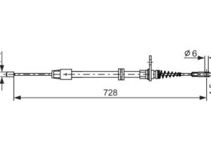 1 987 482 301 - Cable, parking brake - 1-987-482-301