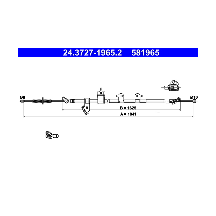1 987 482 568 - Cable, parking brake - 1-987-482-568