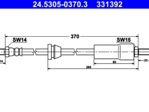24.5305-0370.3 - Brake Hose - 24-5305-0370-3
