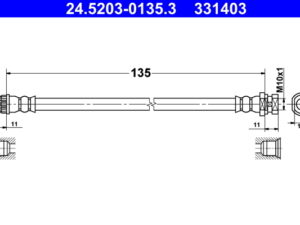 24.5203-0135.3 - Brake Hose - 24-5203-0135-3