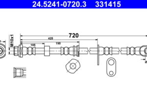 24.5241-0720.3 - Brake Hose - 24-5241-0720-3