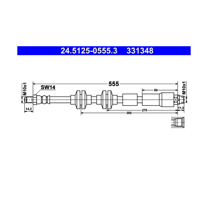 1 987 481 569 Brake Hose - 1-987-481-569