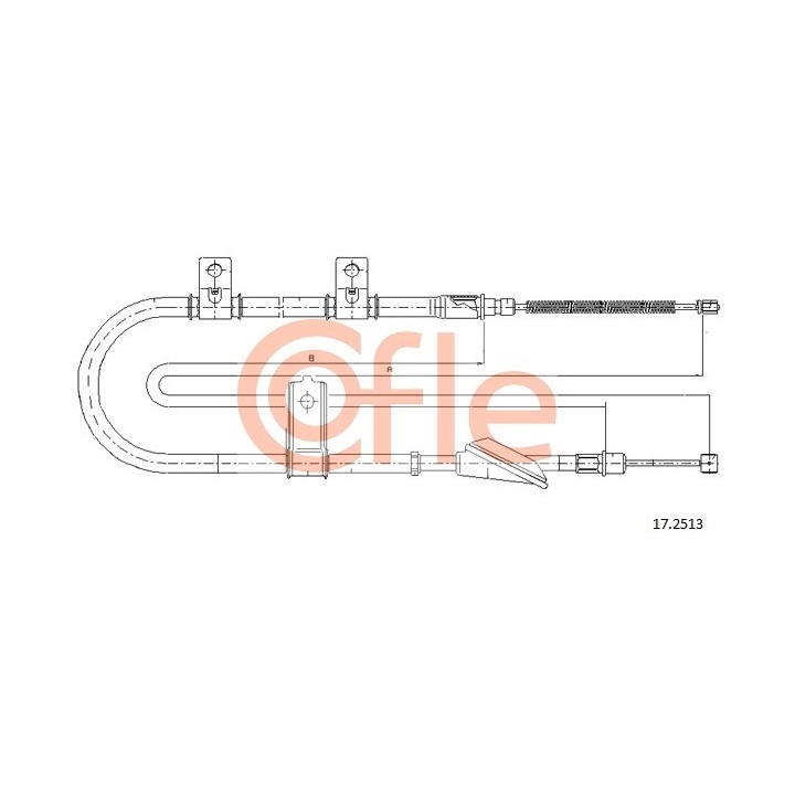 1 987 477 613 Cable, parking brake - 1-987-477-613