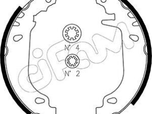 153-345 - Brake Shoe Set - 153-345