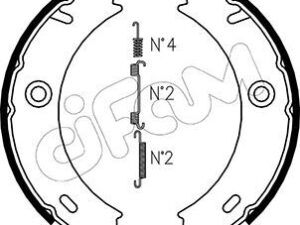 153-240K - Brake Shoe Set, parking brake - 153-240k