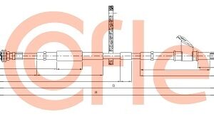 17.2287 - Cable, parking brake - 17-2287