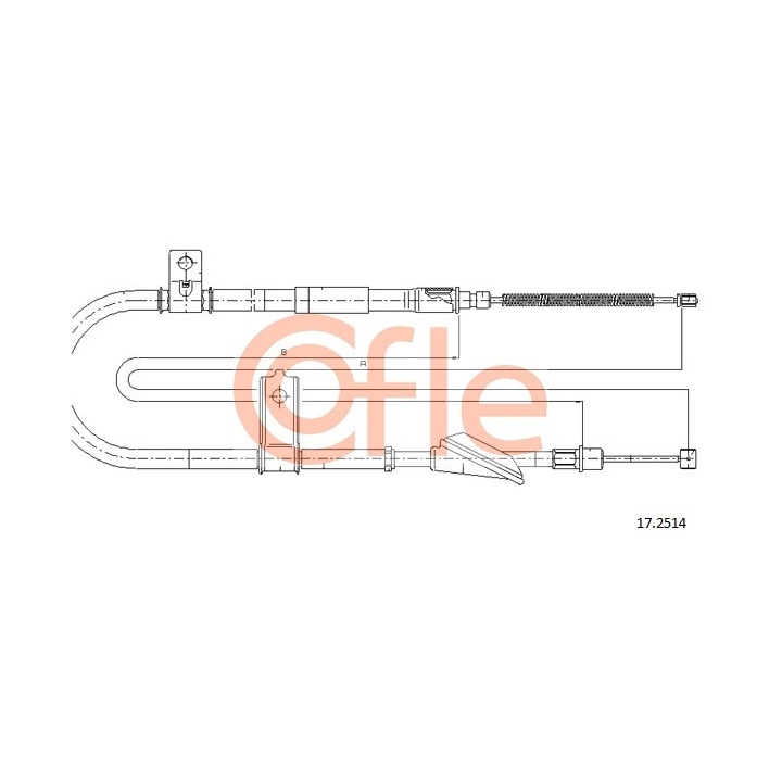 1 987 477 613 Cable, parking brake - 1-987-477-613