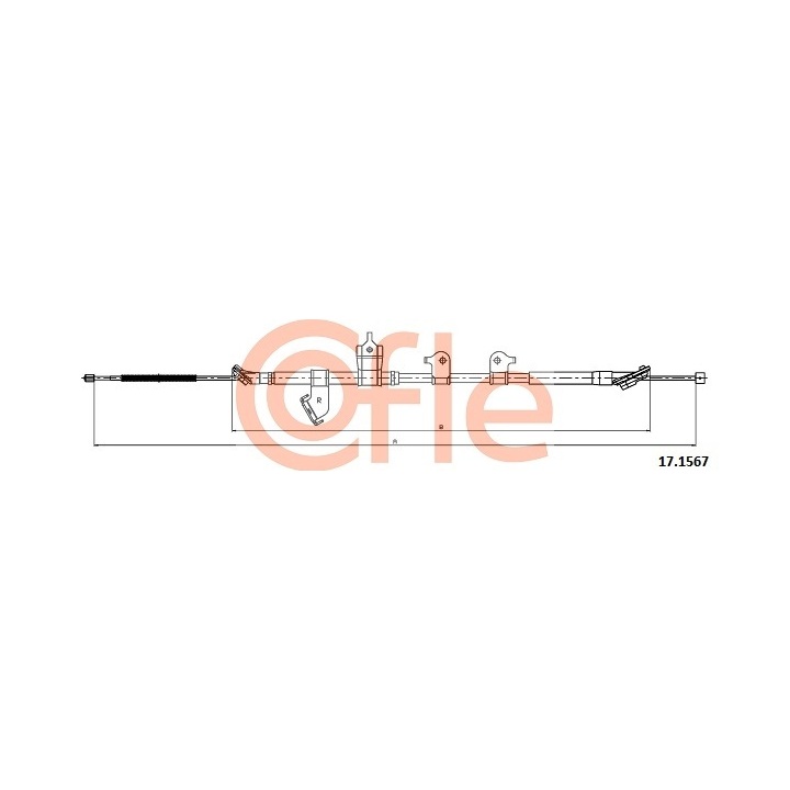 1 987 482 568 - Cable, parking brake - 1-987-482-568