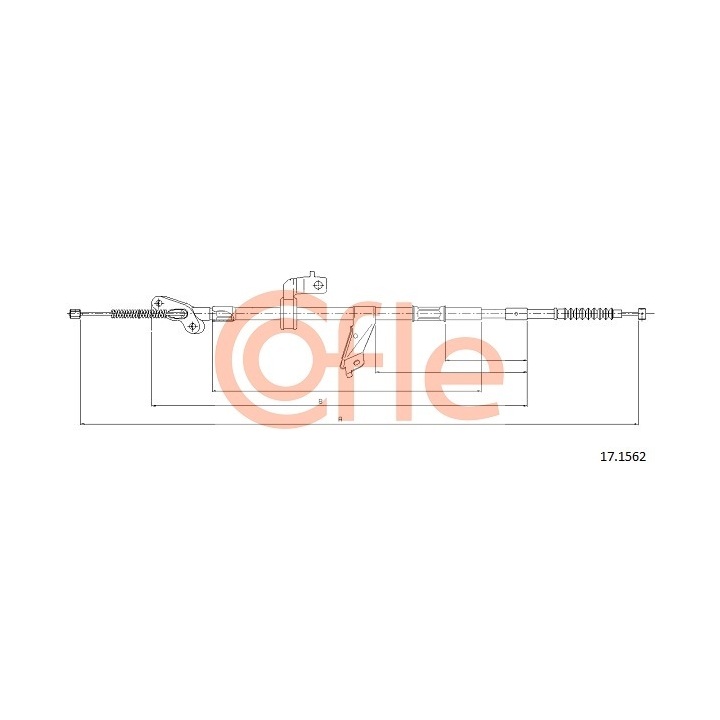 17.1562 - Cable, parking brake - 17-1562