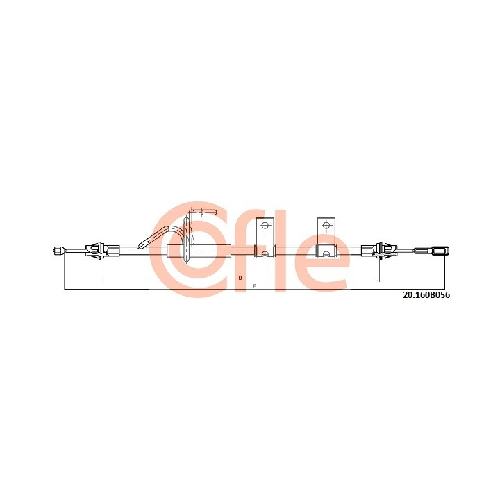 20.160B056 Cable, parking brake - 20-160b056