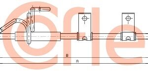 20.160B056 Cable, parking brake - 20-160b056