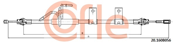 20.160B056 Cable, parking brake - 20-160b056