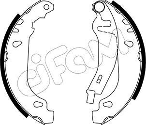 153-022Y - Brake Shoe Set - 153-022y