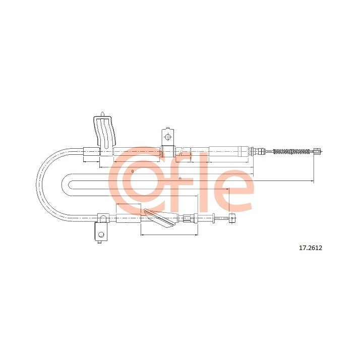 17.2612 - Cable, parking brake - 17-2612