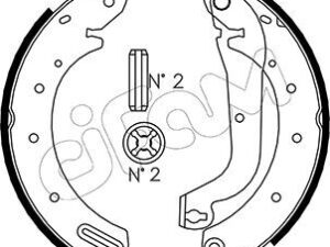 153-287 - Brake Shoe Set - 153-287