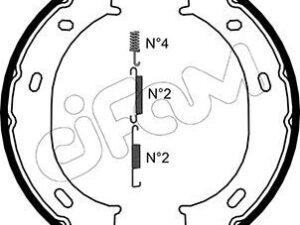 153-239K - Brake Shoe Set, parking brake - 153-239k