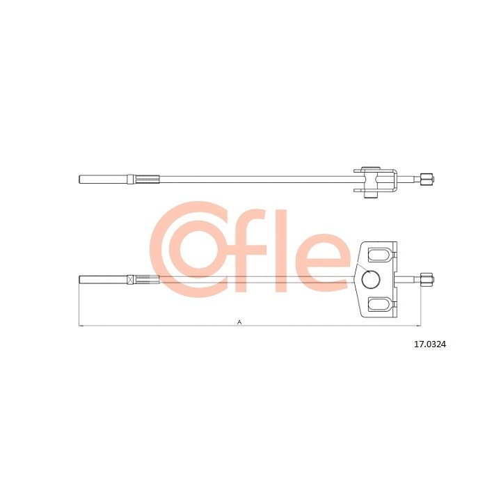 17.0324 - Cable, parking brake - 17-0324